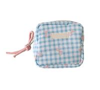 Fashionable Square Makeup Organizers Portable Cosmetic Bag with Multiple Compartments for Cosmetics Skincare Essential