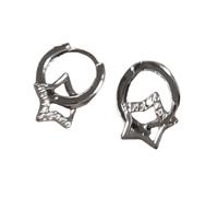 Fashionable Star Silhouettes Studs Earrings Portable Jewelry Accessory Craft With Sturdy Alloy Daily Decoration Fashion Jewel, One Size, as described, as described