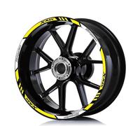 Fashionable Strip Edge Reflective Motorcycle Wheel Stickers Scooter Rim Decal Stripe Tape Accessories for Y&amaha Xmax Xmax 125 250 300(Style 6)