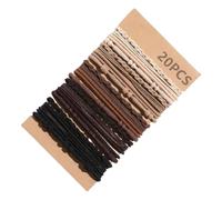 Fashionable Styles Elastic Hair Ties 20Pcs Sturdy Stretch Ponytail Holders for Women and Girls with Thin or Curly Hair
