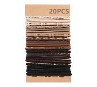 Fashionable Styles Elastic Hair Ties 20Pcs Sturdy Stretch Ponytail Holders for Women and Girls with Thin or Curly Hair