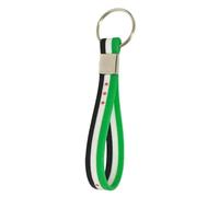 Fashionable Syrian Flags Sturdy Silicone Keychain Great For Adults Travel Sports And Personalize Styles Syria Flag Keychain