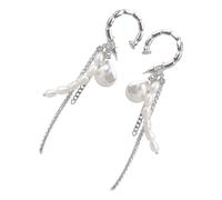 Fashionable Tassels Earrings Modern Crystal Chain Earrings With Tassels Accent For A Touch Of Charm Wedding Occasion Jewelry