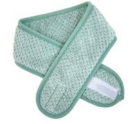 Fashionable Textured Sweatband Thermal Lining Quick Dry Headpiece Easily Hook And Loop Adjustment For Women Make-up Adjustable Magical Tape Cosmetic Hairband