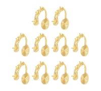 Fashionable U Shaped Clip Earrings 10 Pcs Without Need Ear Holes Comfortable All Day Use Pearls U Shape Ear Clamps