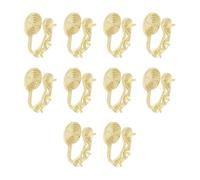 Fashionable U Shaped Clip Earrings 10 Pcs Without Need Ear Holes Comfortable All Day Use Pearls U Shape Ear Clamps