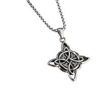 Fashionable Unisex Crucifix Chain Necklace with Ancient Chinese Cultural Charm and Alloy Artistic Detail Jewelry Unique Religious Jewelry