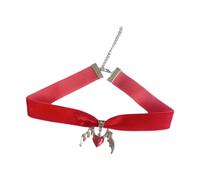 Fashionable Velvety Choker Chains Gothic Streetwear Punk Collar Necklace Elegant Black/Glow Clavicle Chain For Women