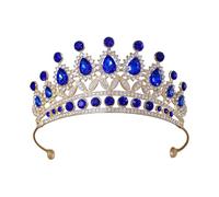 Fashionable Wedding Crown Hair Accessories Elegant Silver Crystal Tiaras Bridal and Trendy Women Rhinestone Crown Portable Gift, フリーサイズ