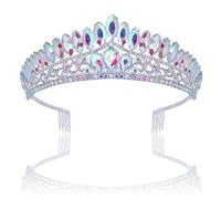 Fashionable Wedding Crowns Hair Accessory Elegant Silver Crystals Tiaras Portable Gifts For Bridal And Trendy Women Bridal Crowns