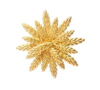 Fashionable Wheat Ear Brooch Sturdy Alloy Embellished Lapel Accessory for Women ’ s Coats and Dresses Wheat Brooch