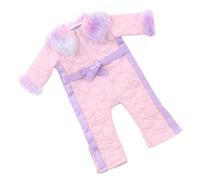 Fashionable Winter Dolls Outfits Portable For Most Dolls Quilted Coat Leggings Party Supplies Dress With Accessories Holiday Doll Clothes