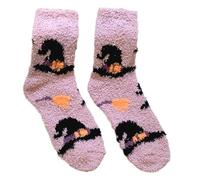 Fashionable Women's Coral Fleece Socks With Pumpkin Ghostly Pattern For Halloween Parties And Casual Wear Slipper Coral Velvets