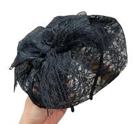 Fashionable Women's Lace Headpiece With Bows Comfortable Headband Stylish Hair Accessory For Wedding Guest Headgear