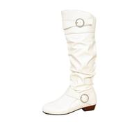 Fashionable Women's Leopard Print Suede Look Pointed Toe Ankle Boots, White, 10 UK