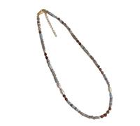 Fashionable Women's Necklace Craft from Natural Stone Beads and Pearls Pendant Decoration for Elegant Look Styles Positive Energy Necklace