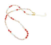 Fashionable Women's Necklace Craft from Natural Stone Beads and Pearls Pendant Decoration for Elegant Look Styles Positive Energy Necklace