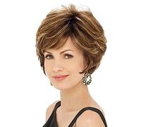 Fashionable Women's Pixie Breathable Comfortable Heat-Resistant Synthetic Short Wig with Adjustable Size Suitable for Daily Party wear Photo Color,9in (Photo Color 9in)