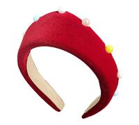 Fashionable Women's Plush Headbands With Colorful Pearls And Beads Prom Hair Accessories For Stylish Hairstyles Fashion Hair Accessory