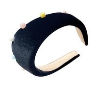 Fashionable Women's Plush Headbands With Colorful Pearls And Beads Prom Hair Accessories For Stylish Hairstyles Fashion Hair Accessory