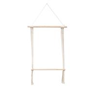 Fashionable Wood Panel Storage Shelf Plant Hangings Shelf Wood Rod Storage Organizers for Small Items Display