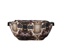 FashionableCute Young Pig Running Waist Bag, Light and Comfortable, Suitable for Travel, Shopping, Cycling and Fitness