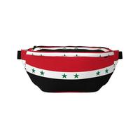 FashionableFlag of The Syrian Arab Republic Running Waist Bag, Light and Comfortable, Suitable for Travel, Shopping, Cycling and Fitness