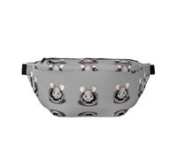 FashionableGrey Rat Running Waist Bag, Light and Comfortable, Suitable for Travel, Shopping, Cycling and Fitness