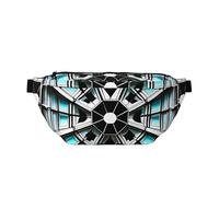 FashionableOctagon Building Running Waist Bag, Light and Comfortable, Suitable for Travel, Shopping, Cycling and Fitness