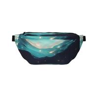 FashionableScience Fiction Stars Running Waist Bag, Light and Comfortable, Suitable for Travel, Shopping, Cycling and Fitness