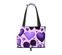 Fashional Purple Heart print Puppy Carrier Dog Walking Bags Pets Dogs Carrier Bags for small Dogs and Cat and Rabbit