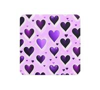 Fashional Purple Hearts Print Fridge Magnets For Home Kitchen Office Accessories For Daily Housewarming Gift