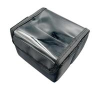 FashionCha 1 Cosmetic Storage Bag Large Capacity Makeup Case with Compartments Foldable Organizer Bag Sturdy Oxford with Transparent Top Suitable for Travel Home, 1 Small