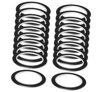 FashionCha 20 Leaded Glass Strips for Stained Glass, Professional, Black