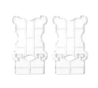 FashionCha 2X Wall Stoppers Behind Sofa, Transparent, Protects Walls,