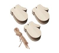 FashionCha 30x Unfinished Glove Wood Cutouts Wood Crafts for DIY Crafts