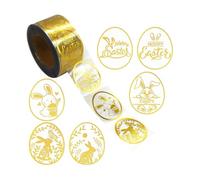 FashionCha 500 Easter Stickers, Easter Bunny Stickers, Self- Labels for Envelopes, Roll of Gift Tags for The Holidays, Multi, 2.5cmx3.8cm