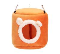 FashionCha Bird Nest for Cage, Hanging Hammock, Shelter, Cozy And Practical Bed for African Grey Parrots, Budgies And Lovebirds, orange