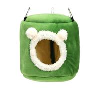 FashionCha Bird Nest for Cage, Hanging Hammock, Shelter, Cozy And Practical Bed for African Grey Parrots, Budgies And Lovebirds, green