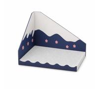 FashionCha Cat Scratcher Multi-functional Mountain, Corrugated Paper - Protects Furniture - Felt Construction - Multi-Functional Design -, White, Mountain Cat Scratcher Bed (50 * 35 * 38cm)
