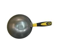 FashionCha Cement Bucket, Water, Carbon Steel Cement Bowl, Masonry Bowl for Mortar, Landscaping, Masonry, PP Handle