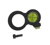 FashionCha Circular Level, Small Portable Lightweight Measuring Tool, Electric Drill Accessory for Workshop, Black