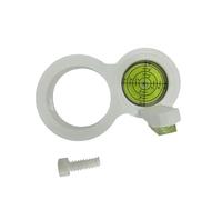 FashionCha Circular Level, Small Portable Lightweight Measuring Tool, Electric Drill Accessory for Workshop, White