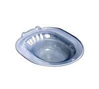 FashionCha Comfortable Elderly Toilet Seat Basin for Daily Hygiene Needs, Blue