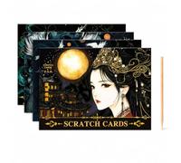 FashionCha Etching with Pen, Paper Card, Illustrated Characters