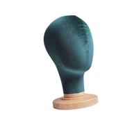 FashionCha Freestanding Wig Display Stand, Multifunctional Mannequin Head for Retail Environments, Green