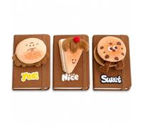 FashionCha Girly Food Design Loose-Leaf Notebook, square bread