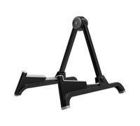 FashionCha Guitar Stand, Foldable Adjustable Musical Instrument Stand, Accessory Holder, Nylon TPU Material, Suitable for Guitar, Bass, Concert, Home, Travel, Black Gray