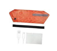 FashionCha Heated Waist Support Belt for Women and Girls, Quick Heating Comfort Pad for The Belly, Orange
