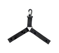 FashionCha Holder with Strap for Backpack, Snap Fastener, Secure Attachment, Cheerleading Accessory, Bow Holder for Play Dance, Black
